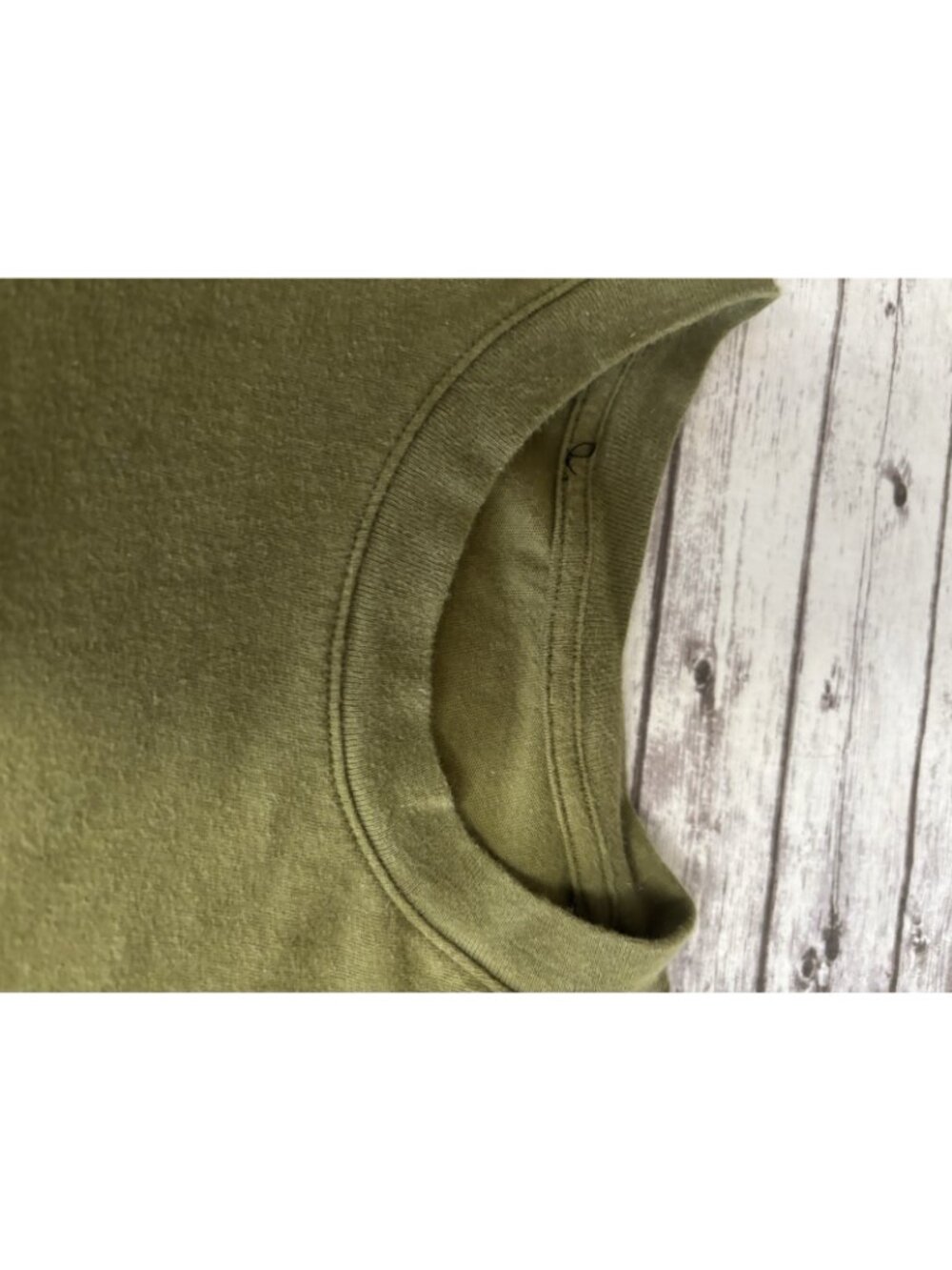 Olive Green Cotton Rabbit Graphic Women's T-Shirt Tee Shirt Top Bunny Funny Med - Picture 7 of 8